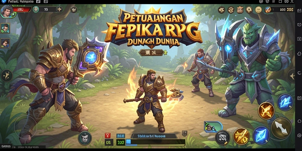 Tampilan gameplay RPG seru dan mengasyikkan dalam 33L.