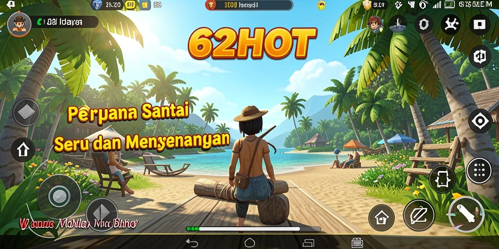 Screenshot gameplay 62HOT menampilkan keseruan saat bermain.