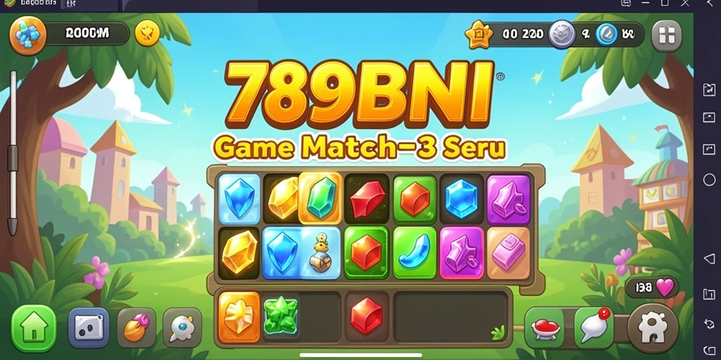 Screenshot gameplay 789BNI dalam aksi Match-3 yang seru.