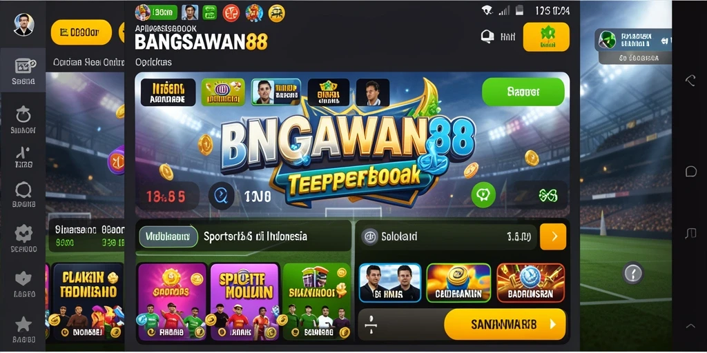 Tampilan utama BANGSAWAN88 dengan fitur taruhan olahraga yang menarik.
