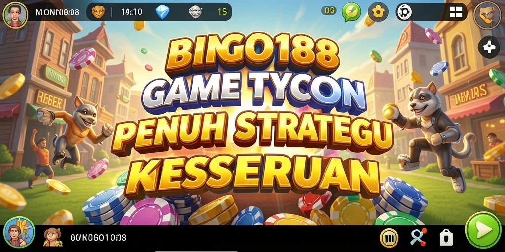 Tampilan menarik dari gameplay BINGO188 saat mengelola kasino.