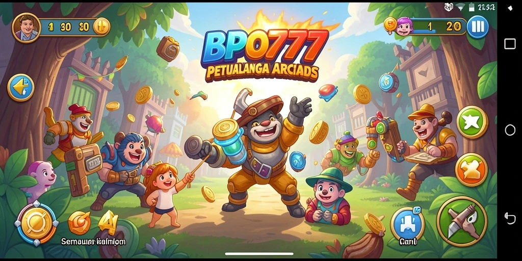 Tampilan gameplay mendebarkan dari BPO777 yang penuh aksi.