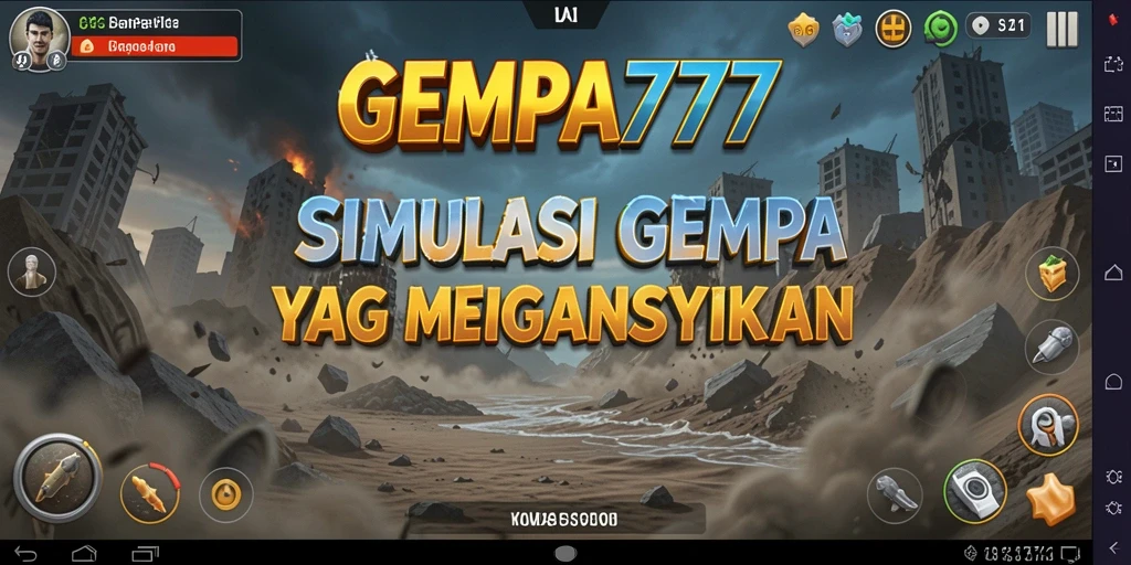 Tampilan menarik dari gameplay GEMPA777 yang menunjukkan simulasi gempa bumi.