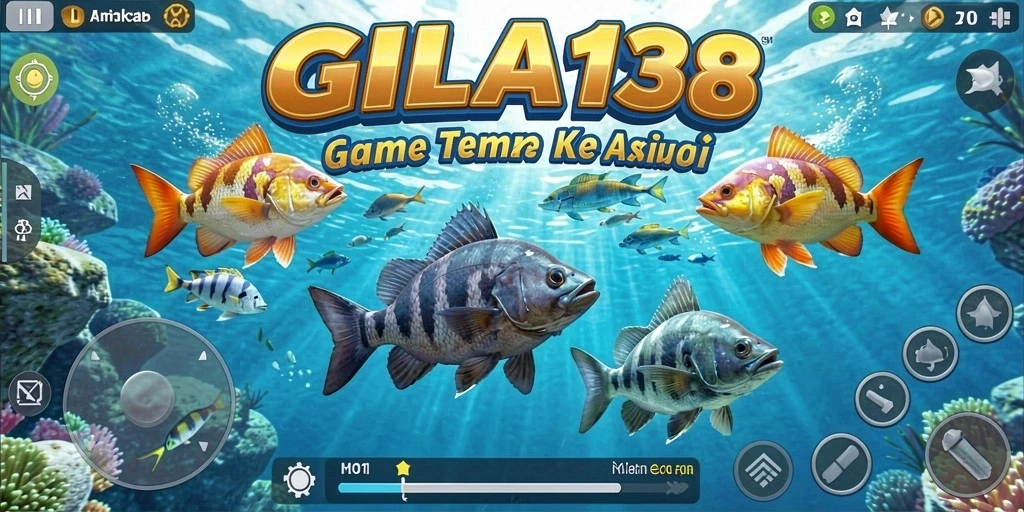 Tampilan gameplay GILA138 dengan aksi menembak ikan seru.