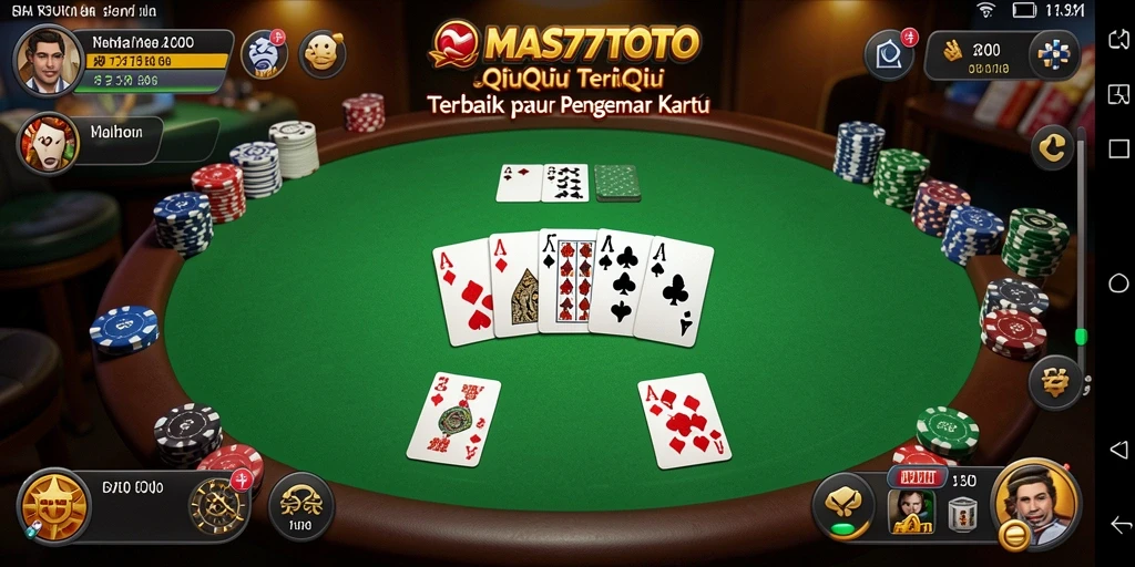 Tampilan menarik gameplay QiuQiu di MAS77TOTO.