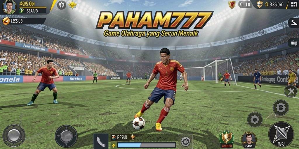 Screenshot PAHAM777 menampilkan aksi seru dalam pertandingan olahraga.
