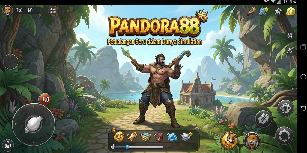 Screenshot utama PANDORA88 menampilkan momen seru dalam gameplay Simulation.