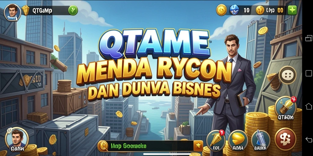 Screenshot menampilkan gameplay Tycoon yang seru dari QTGAME.
