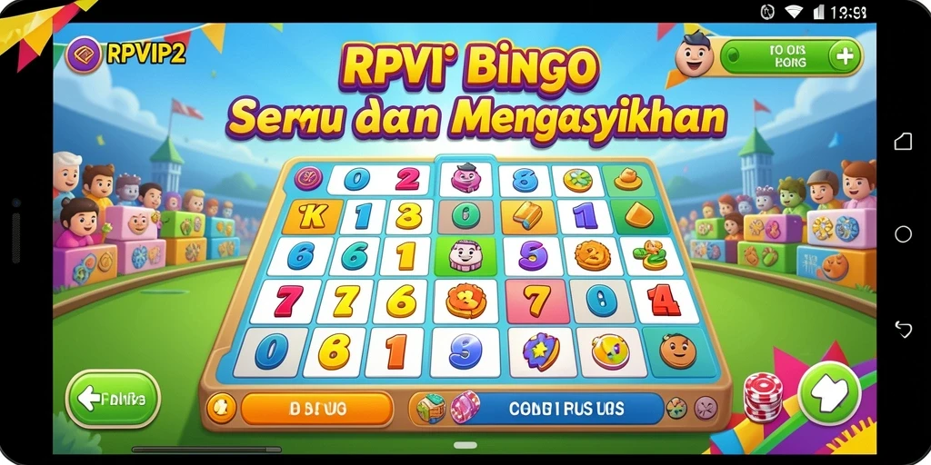 Tampilan menarik dari gameplay Bingo RPVIP2 yang seru.