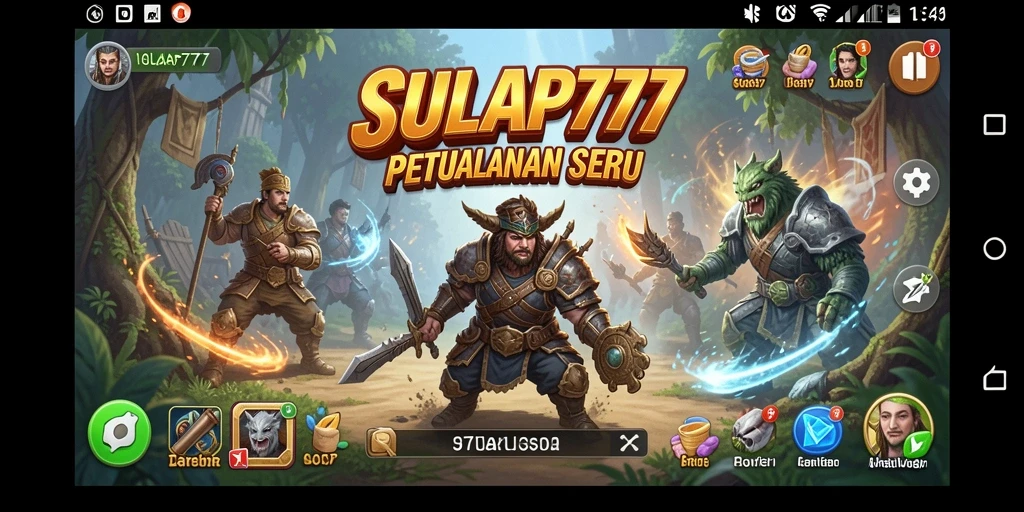 Tangkapan layar utama SULAP777 menampilkan aksi gameplay mendebarkan.