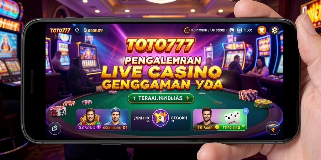 Tampilan gameplay seru dan interaktif di aplikasi Live Casino TOTO777.