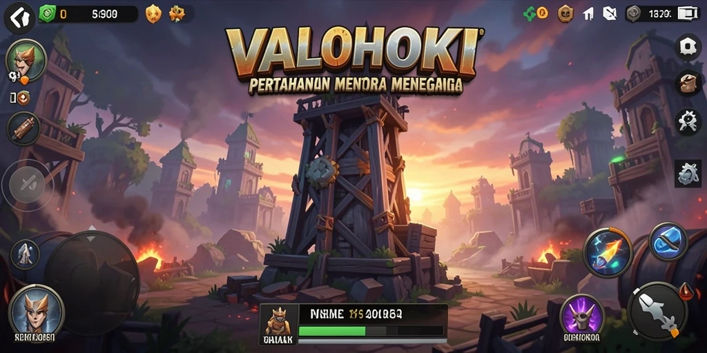 Tampilkan gameplay VALOHOKI yang menegangkan dalam Tower Defense.