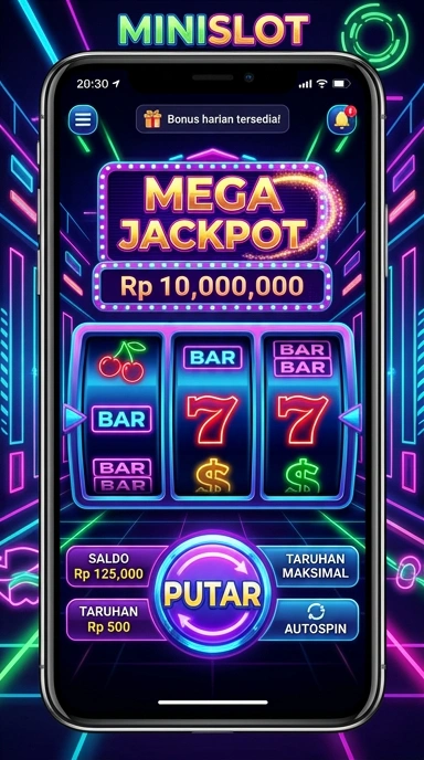 Proses unduh aplikasi di minislot yang cepat dan efisien.